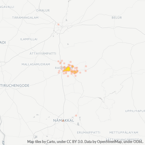 Dami ng Negosyo sa Postal Code 637408 - Salem, State of Tamil Nādu
