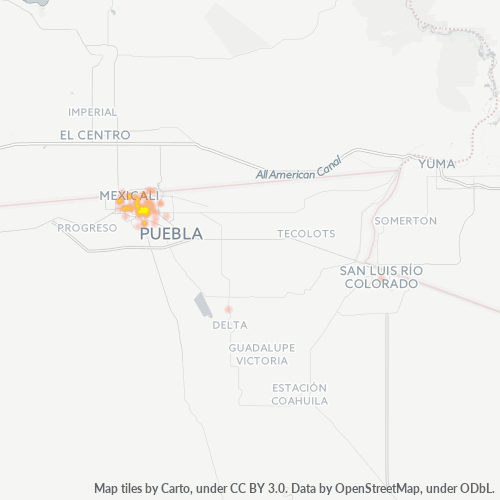 Dami ng Negosyo sa Postal Code 21370 - Mehiko