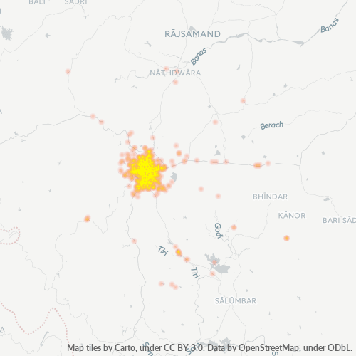 Dami ng Negosyo sa Postal Code 313001 - Udaipur, Rajasthan
