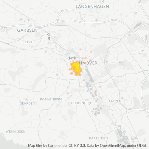 Konsentrasi Perniagaan di Poskod 30449 - Hanover, Sachsen Hilir