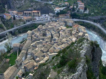 Slika Entrevaux Slika Entrevaux
